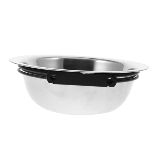Gatuida 1 Stück Coop-Becher aus Edelstahl Hundenäpfe Hundenapf montiert Schüssel Stapelbare Welpenschalen für Haustiere pet Supplies pet Bowl Haustiernahrung Wasserschale Coop-Tasse Silver von Gatuida