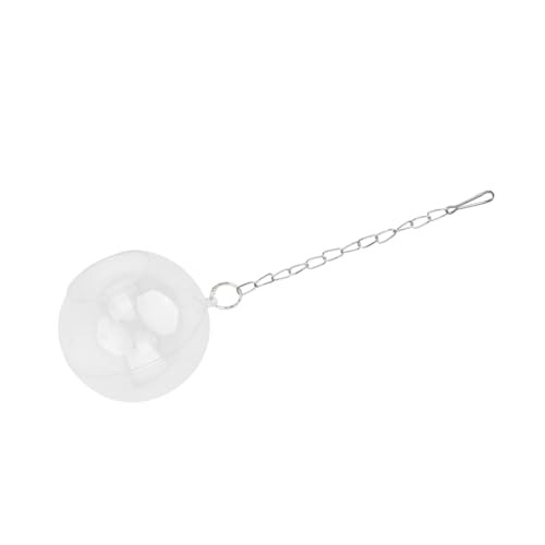 Gatuida 1 Stück Fütterungsball Hühnchen Behandeln Papageienspielzeug Geflügel Hühnerkugel Für Vögel Hühnerfutter Futterautomat Zum Aufhängen Für Haustiere Huhn Hirse Weiß Acryl von Gatuida