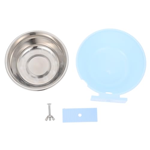 Gatuida 1 Stück Haustiernapf Futternapf Hundewasserfütterung Schüssel Container Welpenfutterschalen pet Feeder tiernahrung katzenfutter Hundenapf hundebox schüssel Rostfreier Stahl Blue von Gatuida