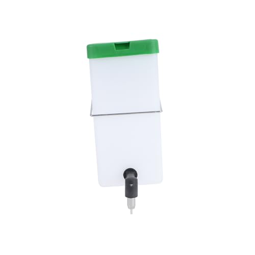 Gatuida Automatischer Kaninchen-futterspender Und Trinknapf Aus Kunststoff Wasserautomat Für Kaninchenkäfig Einfache Installation Und Weiß Grün von Gatuida