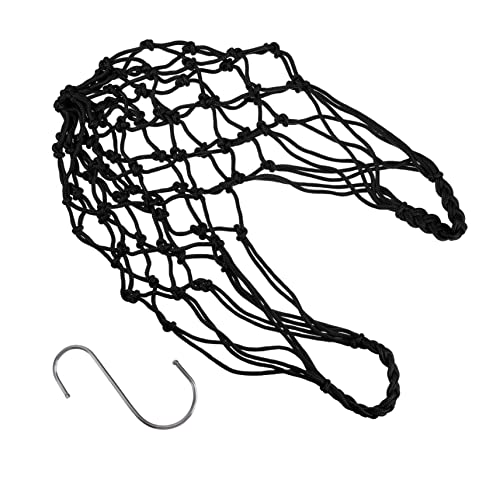 Gatuida 1 Stück Papageien-Futternetz Snack Bag snackbeutel Bird Toys Futterkorb für Vögel Hühnerfutter Netzbeutel für Hahnfütterung Strickfütterungsmaschentasche Haken aus Edelstahl Black von Gatuida