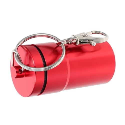 Gatuida 1 Stück Schachtel Vogeltrainingsglas Kolibri Hamster Fänger Erdnuss Kein Vogelhäuschen Vogelfutter Futterspender Für Papageien Igel Food Bowl Käfig Coop Hahn Rot Aluminiumlegierung von Gatuida