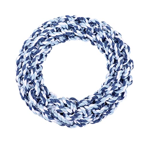 Gatuida 1 Stück Zahnreinigungsring Interactive Dog Toys dekompressionsspielzeug Dogs Toys Hund Kauspielzeug für Katzen Beißspielzeug Welpe Kauspielzeug für Welpen zum Zahnen Baumwollseil von Gatuida