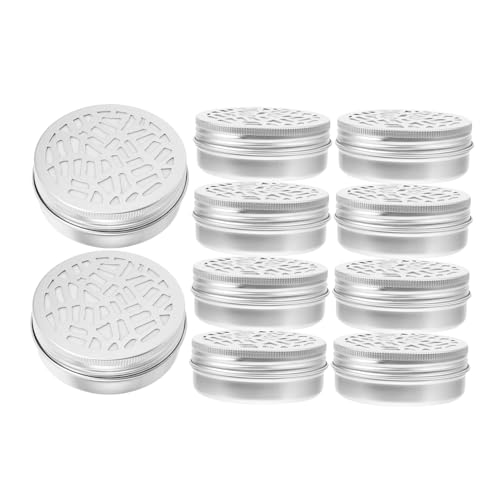 Gatuida 10 Stück Duftbox für Hundetraining zum Hundetraining groß Haustier Ausbildung Stichworte Fanny Duftarbeit für Hundeausrüstung Dufttrainingshalter für Hunde Aluminium Silber von Gatuida