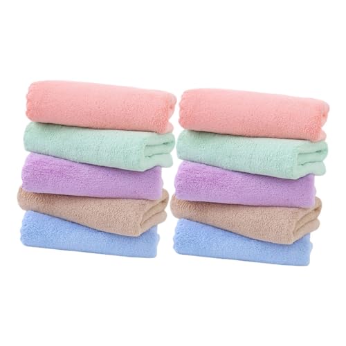 Gatuida 10 Stück Hamster Kuschelbettwäsche Weiche Fleece Einlage für Kleintierkäfige Flauschige Waschbare Matte für Meerschweinchen und Zwerghamster Komfortable Hygienische Tierbettauflage von Gatuida