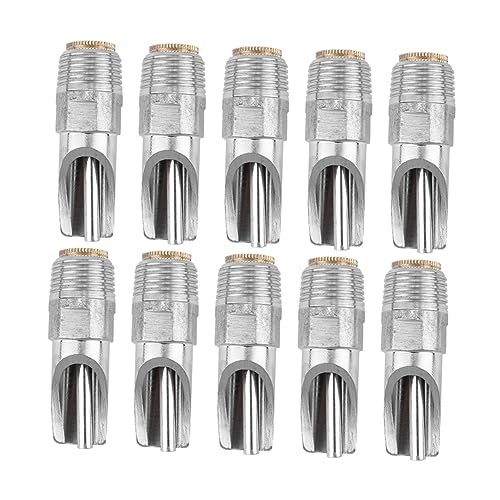 Gatuida 10 Stück Schweine Trinker Häschen-Feeder Für Küken Ratte Automatisch Reiniger Lamm Flasche Tierisches Trinken Verschütten Wachtel Bewässerungssystem Puffing Rostfreier Stahl Silver von Gatuida