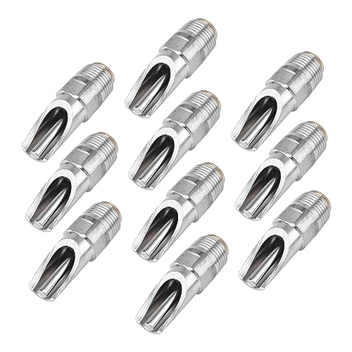 Gatuida 10 Stück Schweine Trinker Hamster Kasse Lamm Feeder Inkubator Vieh Automatische Tränke Tiertränke Wasserhahn Trinken Automatische Wasserversorgung für Tiere Rostfreier Stahl Silver von Gatuida