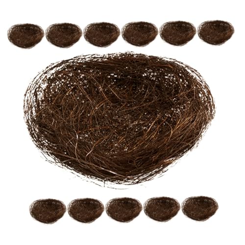 Gatuida 12 Stück Das Vogelnest Vögel Nest Decor Mini-vogelnester Zum Basteln Klein Vogelnest Große Vogelnester Dekoration Vogelnester Zum Dekorieren Material -Seide Braun Gatuida 12 Stück Das Vogelnest Vögel Nest Decor Mini-vogelnester Zum Basteln Klein Vogelnest Große Vogelnester Dekoration Vogelnester Zum Dekorieren Material -Seide Braun von Gatuida