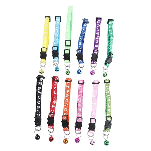 Gatuida 12 Stück Dekorative Haustierhalsbänder für Hunde und Katzen Verstellbare Nackenbänder Farben Design für Gatuida 12 Stück Dekorative Haustierhalsbänder für Hunde und Katzen Verstellbare Nackenbänder Farben Design für von Gatuida