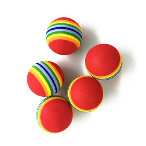 Gatuida 12 Stück Teiliges Kleine Bunte Hundespielbälle aus Langlebigem Eva Material Interaktives Beißspielzeug für Welpen zum Apportieren Training und Zahnpflege Sichtbare von Gatuida