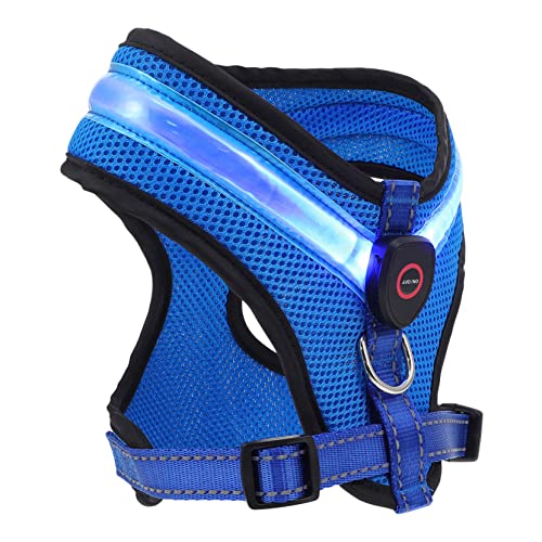 Gatuida 1Satz Atmungsaktive Haustierhund Leuchtende Weste Mit USB LED Weste Für Nachtspaziergänge Sicher von Gatuida