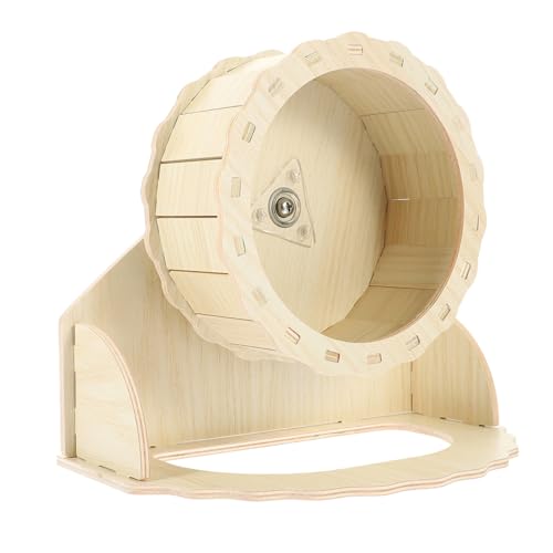 Gatuida 1Satz Hölzernes Laufradspielzeug für Kleine Haustiere Geräuschloses Hamsterrad mit Stabilem Stand für Hamster Goldene Bären Eichhörnchen und Igel Gatuida 1Satz Hölzernes Laufradspielzeug für Kleine Haustiere Geräuschloses Hamsterrad mit Stabilem Stand für Hamster Goldene Bären Eichhörnchen und Igel von Gatuida