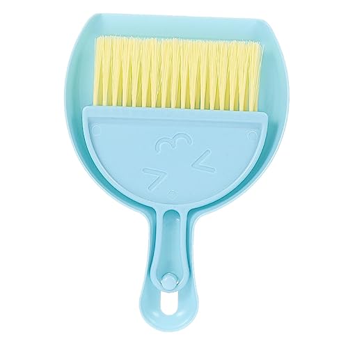 Gatuida 1satz Mini Broom Dustpan Set Für Kleintiere Reinigungswerkzeug Für Hamster Meerschweinchen Und Chinchillas Leicht Zu Handhabende Mini-bürste Und Schaufel Blau Für Tägliche von Gatuida