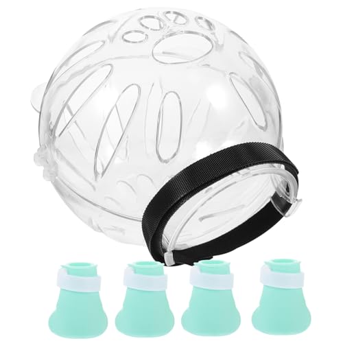 Gatuida 1Satz Katzenhaube Für Kätzchen Atmungsaktiver Transparenter Helm Schutz Beißen Und Lecken Teiliges Mit Pfotenschutz Kleine von Gatuida