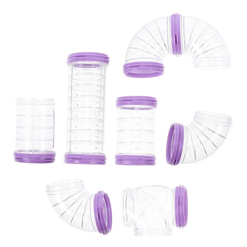 Gatuida 1Satz Teiliges Hamster Labyrinthrohr DIY Hamstertunnel Für Käfige Flexibler Röhren Und Verbindungsstücken Für Ratten Und Kleine Nager Design von Gatuida