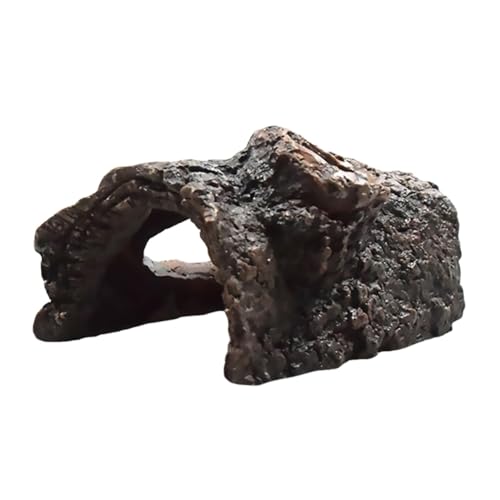 Gatuida 1Stück Harz Höhlenversteck Für Aquarium Dekoration Versteckmöglichkeit Für Fische Und Reptilien Naturgetreues Ornament Für Aquarien Und Terrarien von Gatuida