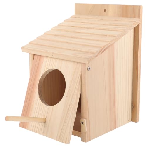 Gatuida 1Stücke Holz Vogelhaus für Garten Natürlicher Nistkasten aus Holz für Kleine Vögel Hängend Wetterfest mit Starkem Seil Naturbelassen Gatuida 1Stücke Holz Vogelhaus für Garten Natürlicher Nistkasten aus Holz für Kleine Vögel Hängend Wetterfest mit Starkem Seil Naturbelassen von Gatuida