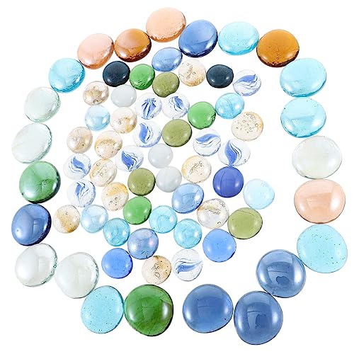 Gatuida 1tasche Aquarium Deko Glassteine Für Süß Und Meerwasser Kleine Farbige Steine Als Aquarien-Dekoration Sicher Für Wasserfische von Gatuida