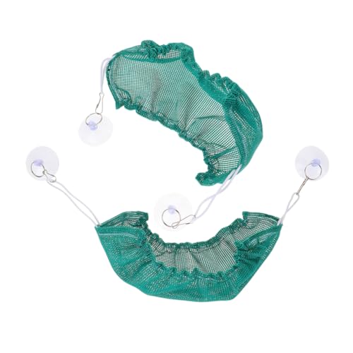 Gatuida 2 Pcs Eidechsen Hängematte Schwungspielzeug Reptile Hängematte Mit Saugnäpftassen Haustierzubehör Für Bärtige Drachen Und Chamäleons Bequemes Reptilienhängebett von Gatuida