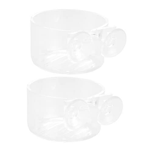 Gatuida 2 Stück Acryl Futterbecher Fischfutterspender für Aquarium Transparenter Futterbehälter mit Glatter Oberfläche zur Sauberen Fütterung Verhindert Futterverteilung Sicher und Gatuida 2 Stück Acryl Futterbecher Fischfutterspender für Aquarium Transparenter Futterbehälter mit Glatter Oberfläche zur Sauberen Fütterung Verhindert Futterverteilung Sicher und von Gatuida