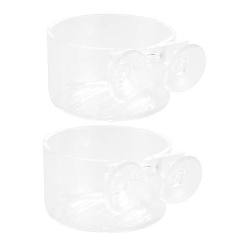 Gatuida 2 Stück Acryl Futterspender mit Saugnapf Transparenter Schwimmender Fischfutterbehälter für Aquarium Einfache Installation Wasserschonendes Design für Fische und Schildkröten Gatuida 2 Stück Acryl Futterspender mit Saugnapf Transparenter Schwimmender Fischfutterbehälter für Aquarium Einfache Installation Wasserschonendes Design für Fische und Schildkröten von Gatuida
