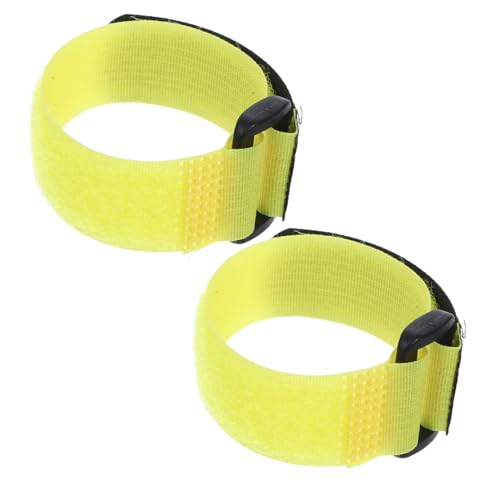 Gatuida 2 Stück Anti-Verhaken-Hahnhalsband Hähne wiederverwendbar mit krähsicheres Halsband Nacken gegen krähenden Hahn Anti-Lärm-Hühnerhalsbänder rauschfreie Bands Nylon Yellow von Gatuida