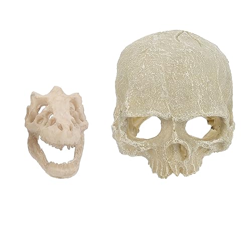 Gatuida 2 Stück Aquarium Dekoration Teiliges Schädel aus Harz Lebensechte Skull Statue für Fischbecken Aquarium Landschaftsdekor Ungiftig und Schreibtisch Fischversteck und Spielspaß Gatuida 2 Stück Aquarium Dekoration Teiliges Schädel aus Harz Lebensechte Skull Statue für Fischbecken Aquarium Landschaftsdekor Ungiftig und Schreibtisch Fischversteck und Spielspaß von Gatuida