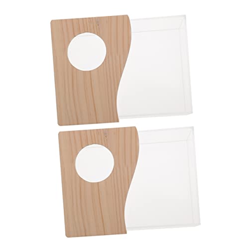 Gatuida 2 Stück Hamster Badewanne aus Transparentes Sandbad für Kleintiere als Toilettenschale oder Sandbox mit Abdeckung von Gatuida