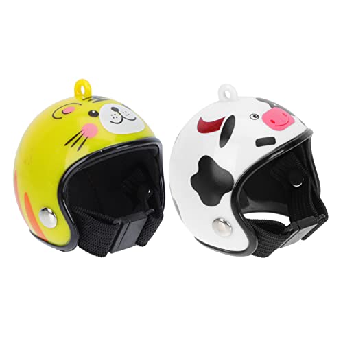 Gatuida 2 Stück Helm Huhn Papageienhelm Erbse Wurf Heu Hamster tiermütze schützenvogel Tierkopfbedeckung Haustierhelm vogelschutz Geflügelhelm Haustier Helm Vogelhelm pp Colorful von Gatuida