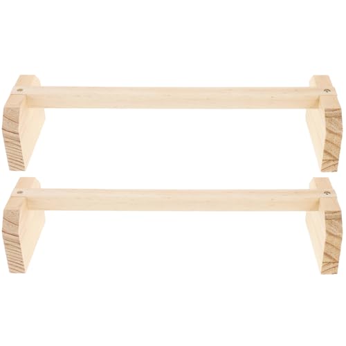 Gatuida 2stücke Papageienständer Holz Für Vogelkäfig Mit Standfuß Für Kleine Vögel Wie Sittiche Und Hähne Zum Klettern Und Spielen von Gatuida