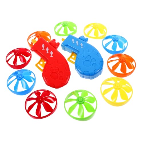 Gatuida 2 Stück Interaktive Katzen Spielzeuge Flying Disc Saucer Launcher für Katzen Fördert Bewegung und Geschicklichkeit für Drinnen und Draußen Zufällig Zufällige Farbe von Gatuida