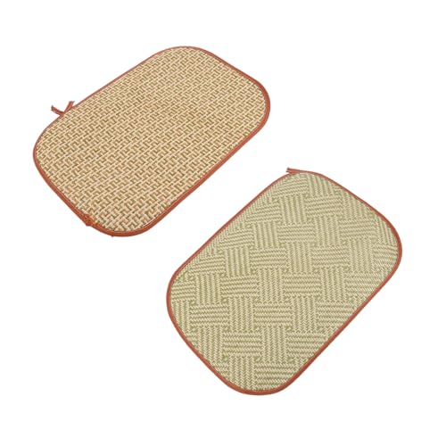 Gatuida 2 Stück Kaninchenmatte Heu Haustier Kaninchen Kühlkissen Kleiner Häschenkäfig Gewebte Häschen Essentials Pads Grasbett Kaninchenbetten Bettwäsche Sisal Tier von Gatuida