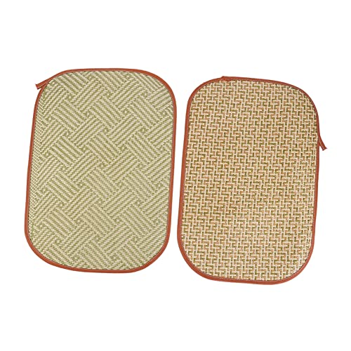 Gatuida 2 Stück Kaninchenmatte Kühlende Grasmatte Kleines Kühlkissen Bettzeug Für Babykaninchen Stroh Haustierkühlung Natürliches Kaninchengrasmattenkissen Für Den Innenbereich von Gatuida