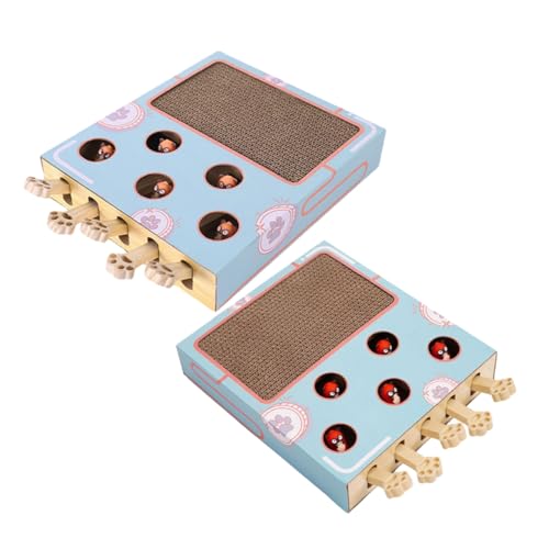 Gatuida 2 Stück Katzenspielzeug mit Kratzbrett Fördert Spielspaß Puzzle Design für Drinnen Wellpappe Material für Katzen und Kätzchen Gatuida 2 Stück Katzenspielzeug mit Kratzbrett Fördert Spielspaß Puzzle Design für Drinnen Wellpappe Material für Katzen und Kätzchen von Gatuida