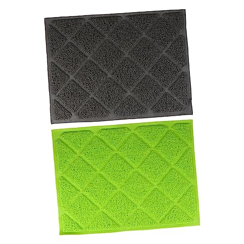 Gatuida 2 Stück Katzenstreumatten Einlagen Saugfähige Matte Für Hundewassernapf Haustier Tischset Haustier Bodenmatte Katzen Futtermatte Welpen Futtertischset Katzen von Gatuida