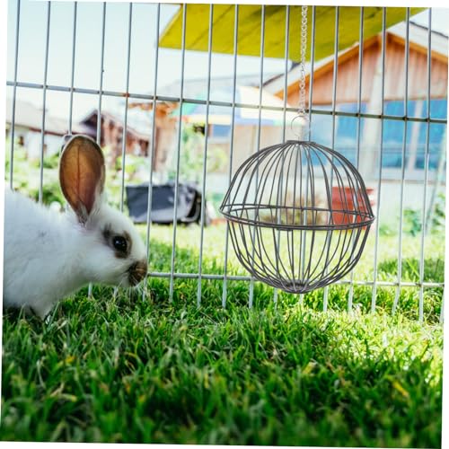 Gatuida 2 Stück Kreativer Futterball für Kleintiere Hängender Futterspender für Kaninchen Meerschweinchen Hamster und Chinchillas Wiederverwendbarer Grasball Platzsparend für Balkon und von Gatuida