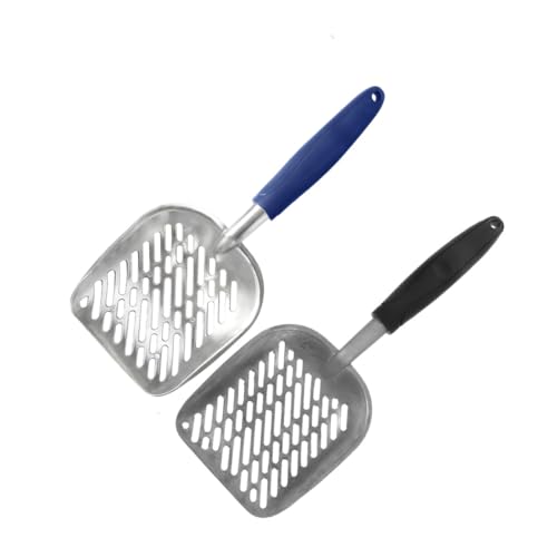 Gatuida 2 Stück Metall Katzenschaufel mit Großem Lochdesign Ergonomischer Griff für Komfortables Greifen Effiziente Sandsiebung Leicht zu Reinigen für Katzenklo und Schnelle Entsorgung Gatuida 2 Stück Metall Katzenschaufel mit Großem Lochdesign Ergonomischer Griff für Komfortables Greifen Effiziente Sandsiebung Leicht zu Reinigen für Katzenklo und Schnelle Entsorgung von Gatuida