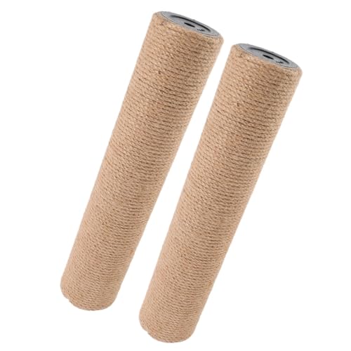 Gatuida 2 Stück Sisal Katzenkratzbaum Ersatz Kratzsäulen für DIY Katzenmöbel Stabiler Sisal für Gesunde Krallenpflege Kompakte Vertikale Bauweise für Kleine Wohnungen von Gatuida