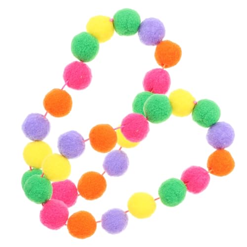 Gatuida 2 Stück Teiliges Elastisches Katzenhalsband mit Buntem Plüschball Verstellbar Angenehmes Material Niedliches Accessoire für Kätzchen Wiederverwendbar Modisches Regenbogen Design von Gatuida