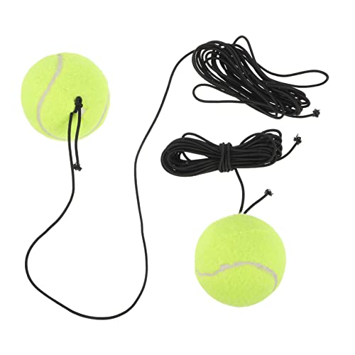 Gatuida 2 Stück Teiliges Hundespielzeug Tennisbälle mit Schnur Interaktives Trainingsballset für Kleine Hunde Leichtes Tragbares Wurfspielzeug für Hundetraining und Spielerische von Gatuida