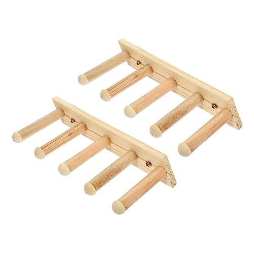 Gatuida 2 Stück Teiliges Katzenwandregal aus Holz mit Robustes Kletterbrett Wandmontierte Katzentreppe Platzsparendes Katzenmöbel für Wohnung als Kratzbaum Zubehör und Kletterleiter von Gatuida