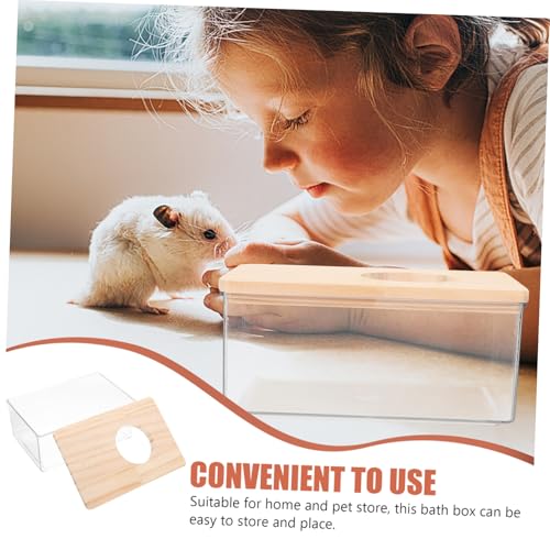Gatuida 2 Stück Teiliges Kleines Hamster Sandbad aus Acryl Transparent Multifunktional als Sandbad und Toilette Nutzbar Geeignet für Kleine Haustiere Wie Hamster und Chinchillas Leicht zu von Gatuida