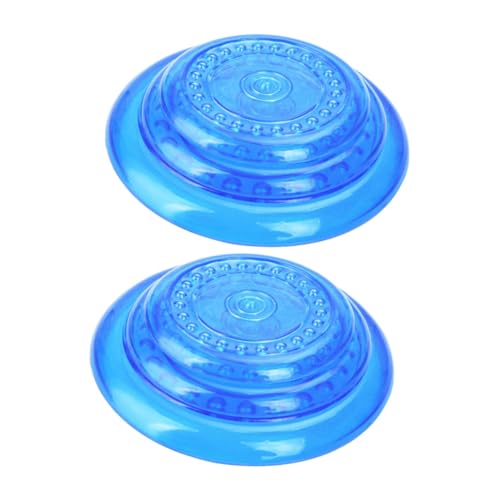 Gatuida 2 Stück Teiliges Mittelgroßes Hundespielzeug Outdoor Pet Flying Disc aus Langlebigem Flexiblem Material Interaktives Kauspielzeug für Aggressives Kauen und Apportierspiele von Gatuida