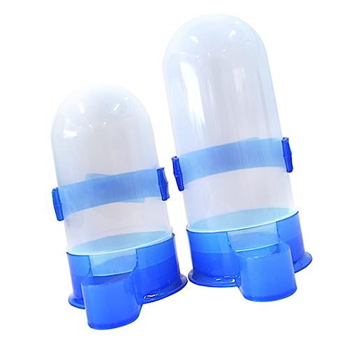 Gatuida 2 Stück Vogelfütterer System Wasserspender Für Hunde Hamster Automatisch Hund Wassernapf Vogelfutterautomat Für Käfig Nein Wachtel Meerschweinchenkäfig Futterspender Blue Plastik von Gatuida