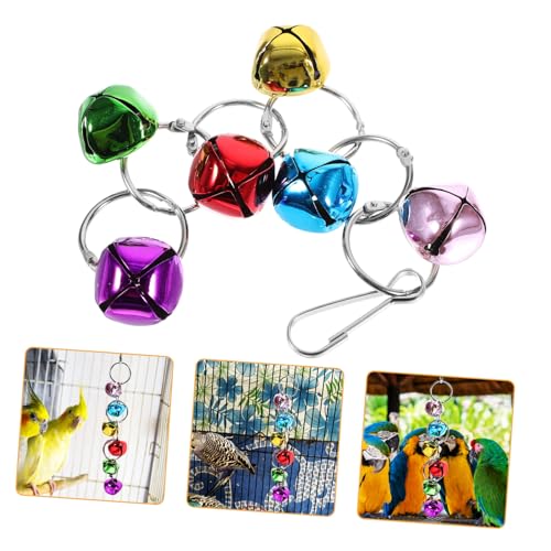Gatuida 2 Stück Vogelring Glockenschnur Futterspender Zubehör für Hühnerställe Glocken Vogelspielzeug Vogelhaus coop vogelschaukel Bird Toys Papageienspielzeug Papageienseilschaukel Metall Gatuida 2 Stück Vogelring Glockenschnur Futterspender Zubehör für Hühnerställe Glocken Vogelspielzeug Vogelhaus coop vogelschaukel Bird Toys Papageienspielzeug Papageienseilschaukel Metall von Gatuida