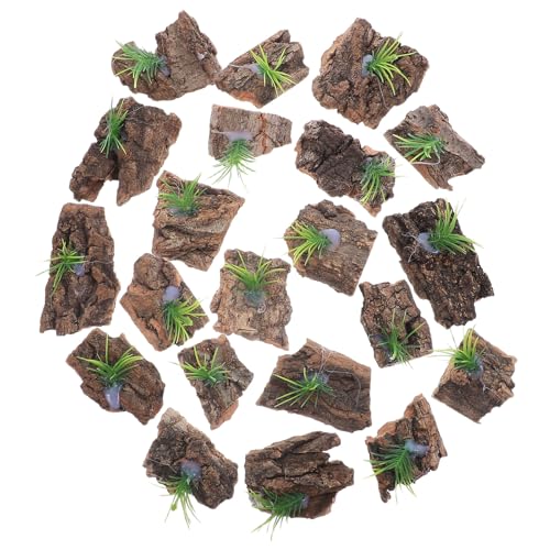 Gatuida 20 Stück Korkrinde für Reptilien-Terrarium – Aquarium-Rinde – Kork-Hintergrund für Reptilientanks – Baum-Hintergrund für Schlangen-Terrarium-Zubehör von Gatuida