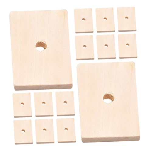 Gatuida 20 Stück Papageien Holz Kau Spielzeuge Bunte Holzblöcke Beißen Zahnpflege für Vögel Beak Wear Reduzierung von Käfiglangweile von Gatuida