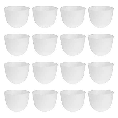 Gatuida 20 Stück Taubentrog Sandbecher Wasser Vogelfutterspender Garten Vogelhäuschen Vögel Tasse Papageienfutterbecher Papageien-fütterungsbecher Käfig Kaninchenfutter Weiß Plastik von Gatuida