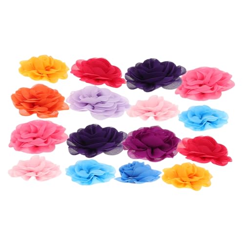 Gatuida 20 Stück Teiliges Chiffon Hundehalsband Blumen Mehrfarbige Haustier Fliegenblumen Stilvolle Leichte und Atmungsaktive Accessoires für Welpen Festliche Anlässe und Fotoshootings von Gatuida