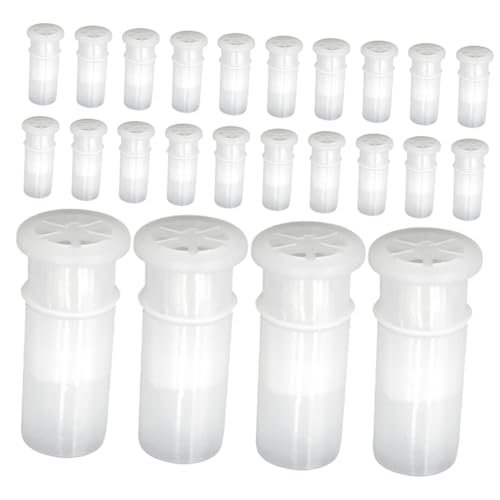 Gatuida 200 Stück Spielzeugquietscher Klein Quietschen Babyspielzeug-quietscher -ersatz-quietscher Sound-quietscher -geräuschmacher Quietscher Einsetzen Weiß Plastik von Gatuida